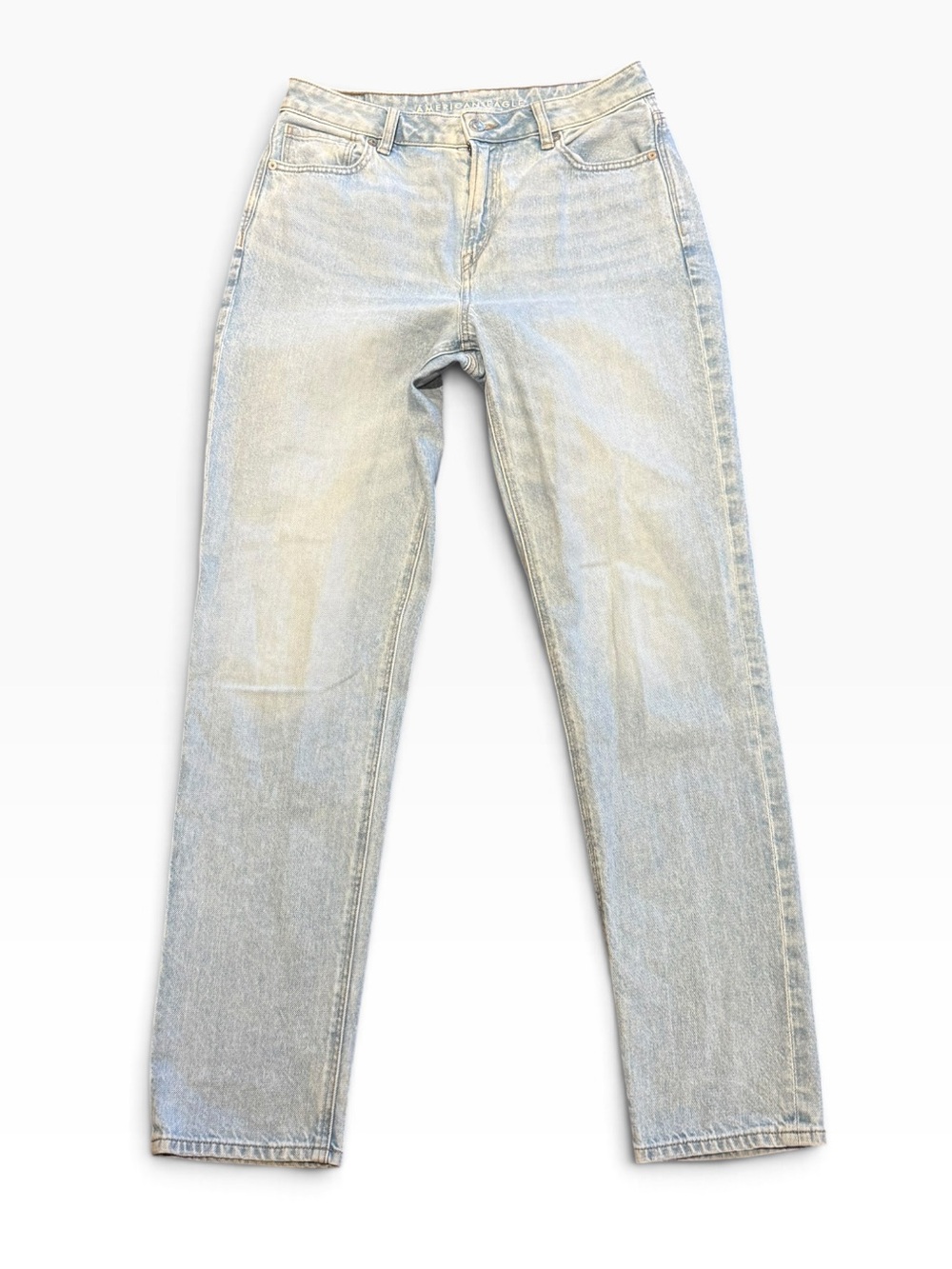American Eagle Women’s 8 Tall Lightwash Mom Jeans